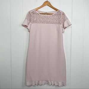Karl Lagerfield Blush Pink Eyelet Top Dress Sz. 10